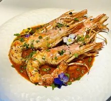 Sautéed Shrimp with Tuscan Tomato Sauce