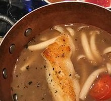 Grilled Cod on Iron Plate