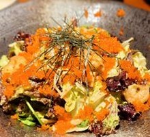 Flying Fish Roe Mushroom Salad