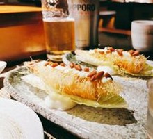 Pine Nut Dragon Noodles with Tiger Shrimp