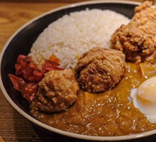 Fried Chicken Curry Rice