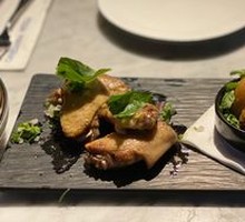 Roasted Chicken Wings with Baked Potatoes