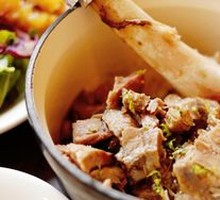 Braised Lamb Shank with Wheat Rice