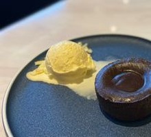 Chocolate Lava Cake with Vanilla Ice Cream