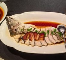 Steamed Bass with Soy Sauce Meat