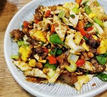 Shredded Pork with Fried Eggs