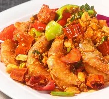 Spicy Stir-Fried Fresh Shrimp