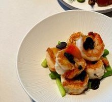 Truffle Asparagus Stir-Fried Shrimp Balls