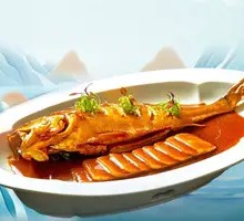 Hand-pounded Rice Cake with East China Sea Yellow Croaker