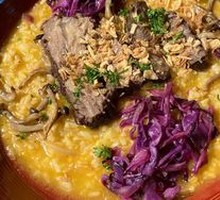 Slow-Cooked Beef Short Rib Pumpkin Risotto