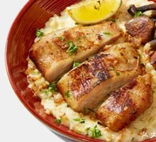 Thick Pork Neck Risotto Bowl