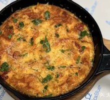 Cheese Baked Mushroom Omelette