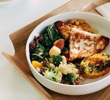 Grilled Vegetable and Job's Tears Salad