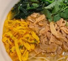 Homemade Chicken and Bamboo Shoot Noodles