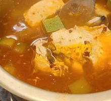 Beef Seafood Tofu Soup Rice