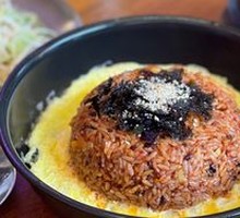 Stir-fried Pork Belly with Kimchi Fried Rice