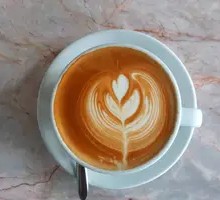 Black Goji Orange Peel Latte