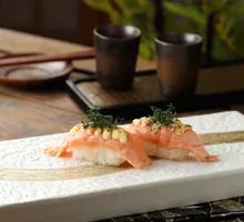 Grilled Salmon Sushi