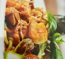 Seafood Scallion Oil Noodles