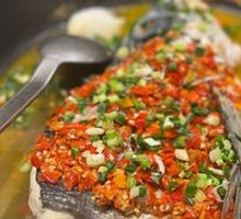 Steamed Big Lake Fish Head with Old Jar Chili Paste
