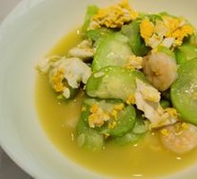 Stir-fried Fresh Loofah with Shrimp