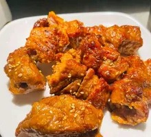 Grilled Pork with Large Skewers