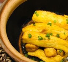 Braised Tofu in Abalone Sauce