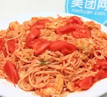 Tomato and Egg Fried Noodles