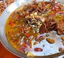 Stewed Donkey Intestine in Pot
