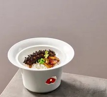 Braised Sea Cucumber with Scallion Rice