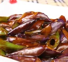 Eggplant with Green Pepper Rice Bowl