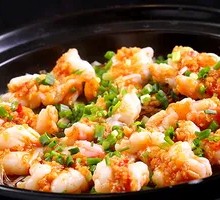 Steamed Shrimp with Garlic