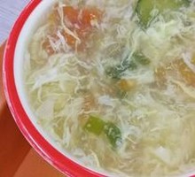 Tomato Cucumber Egg Soup
