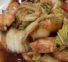 鲜虾炒白菜