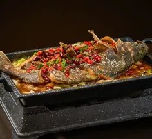 Garlic Crispy Skin Roast Fish