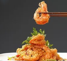 Prawn Stir-Fry in Batter