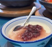 Red Bean Double-Layer Milk Pudding