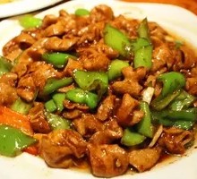 Stir-Fried Intestines with Green Chili