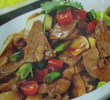 Stir-fried猪Liver Rice Bowl