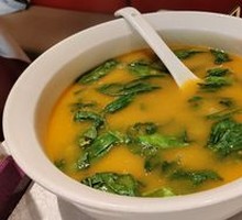 Fava Bean Soup with Pea Shoots