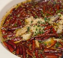 Sichuan-style boiled snakehead fish with bamboo shoots