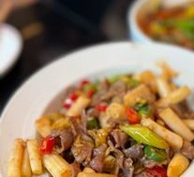 Lotus Stem Stir-Fried with Crispy Intestines
