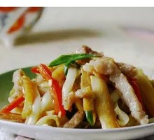 Bamboo Shoots with Pork Tenderloin Strips