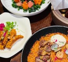 西班牙炭烤澳洲牛胸肉海鲜饭