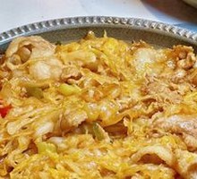 Sizzling Sour Cabbage with Pork Belly