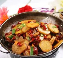 Spicy Potatoes in Dry Pot