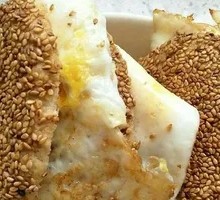 Scallion pancake with egg