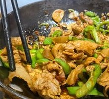 Stir-fried Pork with Long Green Chili Rice