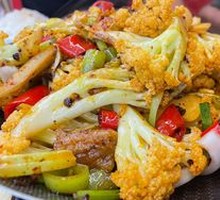 Spicy Cauliflower in Hot Pot