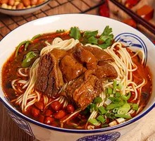 Double Combo Beef Noodle with Pig Intestine
